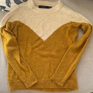 Vero Moda Cream and Brown Sweater